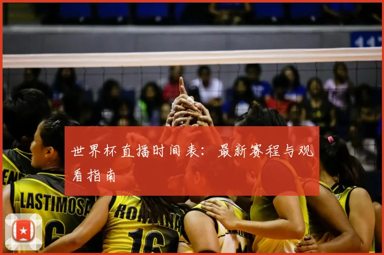 世界杯直播时间表:最新赛程与观看指南