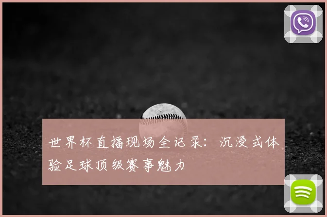 世界杯直播现场全记录：沉浸式体验足球顶级赛事魅力